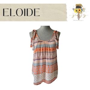 ELODIE SMALL, Multicolor, Stripped, Floral, Tank Top